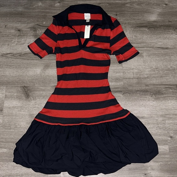 Anthropologie Maeve Bubble hem Twofer Mini dress - Picture 9 of 12